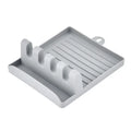 Pan Lid Holder & Spoon Rest – Kitchen Utensil Organizer Spoon Rest & Lid Holder Nixie 1PCS grey