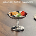 Stainless Steel Retro Goblet Ice Cream Dessert Bowl & Fruit Cup Dessert Serving Goblet Nixie C style