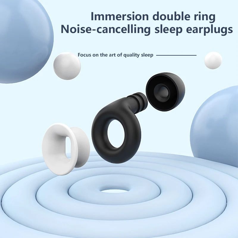 Silicone Loop Earplugs for Sleep, Swimming & Surfing