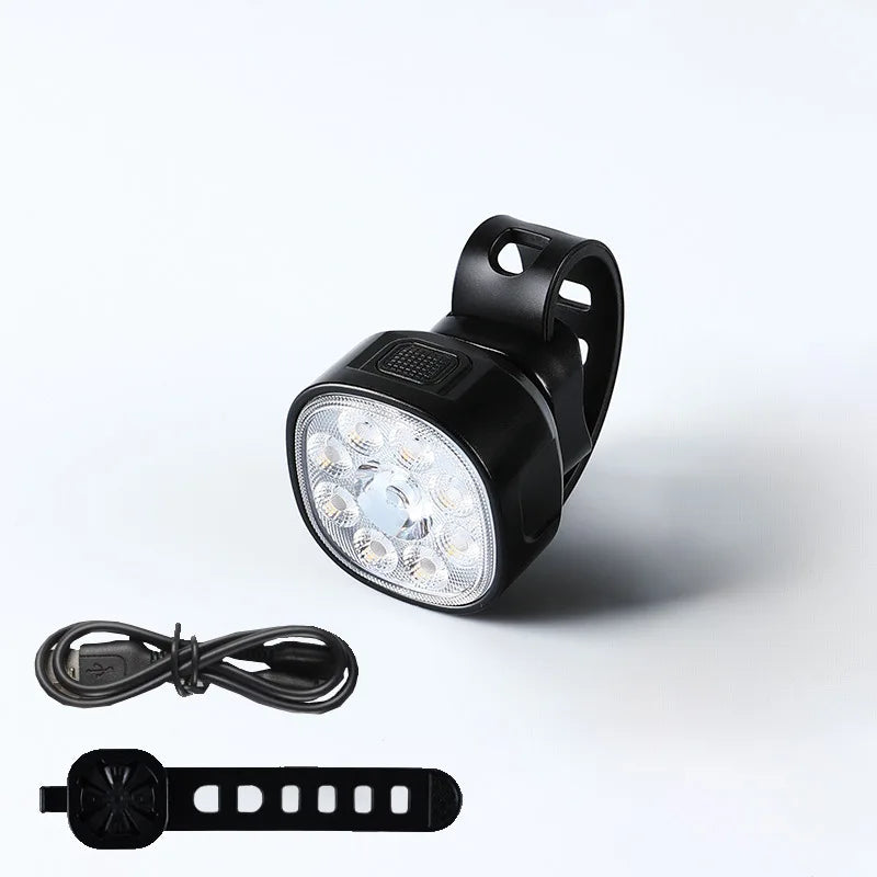 USB Rechargeable Bike Light Set – Front & Rear LED Lights