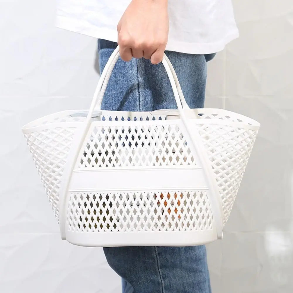 PP Hollow Bathroom Storage Basket – Large Laundry Hamper