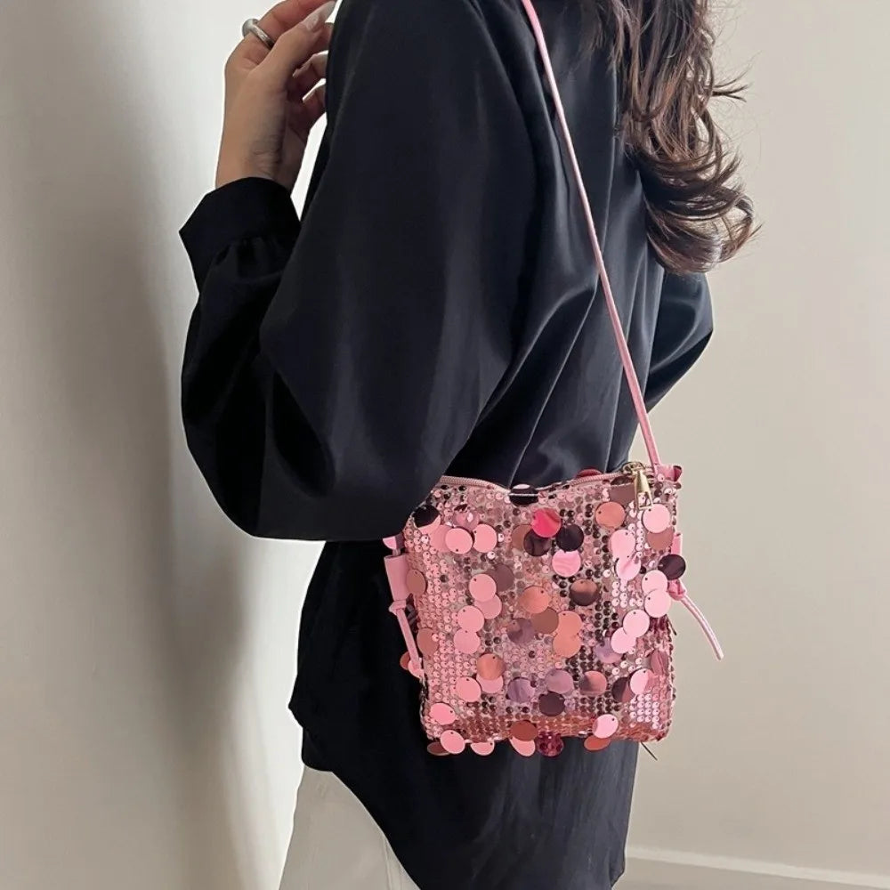 Sequin Mini Crossbody Bag – Glitter Evening Bag for Women Sequin Crossbody Bag Nixie