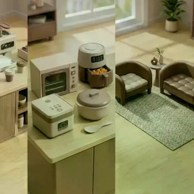 1:12 Scale Dollhouse Miniature Microwave Oven Kitchen Toy Dollhouse Miniature Nixie