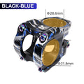 BUCKLOS 35mm MTB Short Stem CNC Aluminum Alloy Bike Handlebar Bicycle Handlebar Stem Nixie BLACK-BLUE
