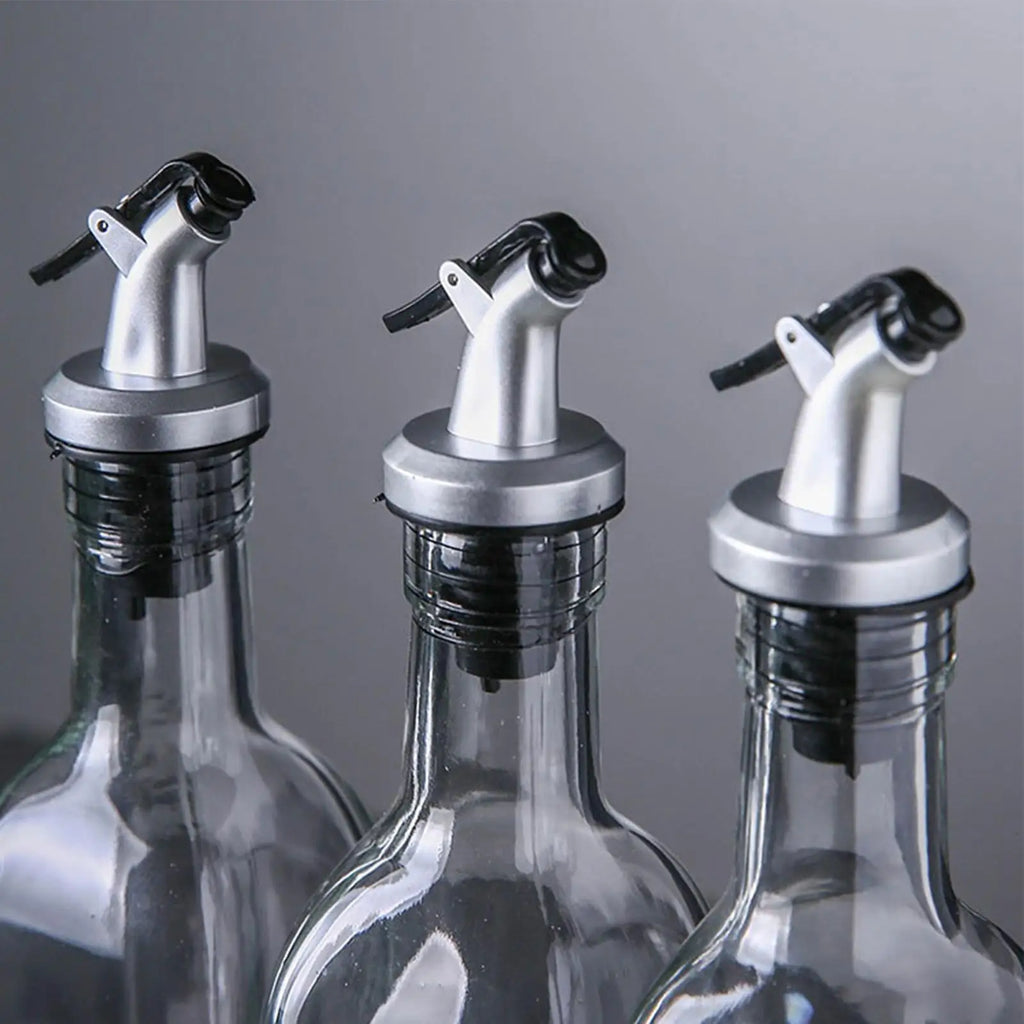 Olive Oil Pourer Spout – Press-Type Bottle Dispenser Cap Oil Pourer Spout Nixie