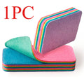 PVA Rainbow Sponge Cloth 12-Layer Tear-Off Super Absorbent Rag Kitchen Cleaning Cloth Nixie multicolored