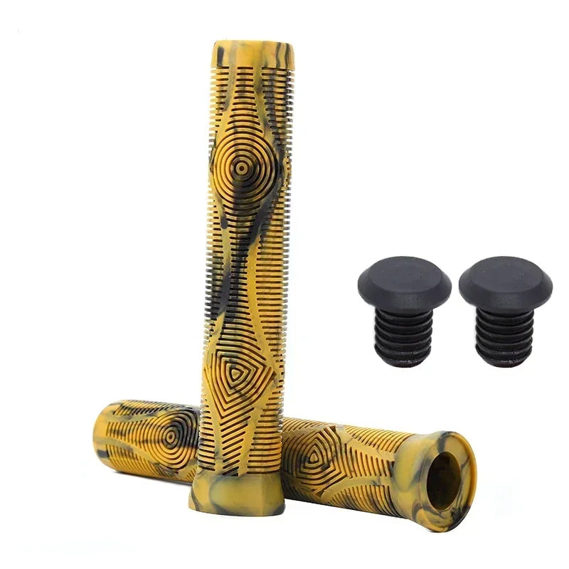 BUCKLOS 160mm MTB Bike Handlebar Grips – Anti-Slip Rubber Bike Handlebar Grips Nixie 160-KHAKI