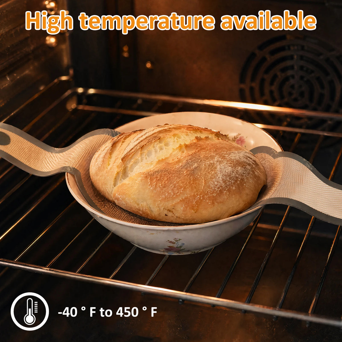 2-Pack Silicone Bread Sling Non-Stick Dutch Oven Liner Baking Mat Silicone Baking Mat Nixie