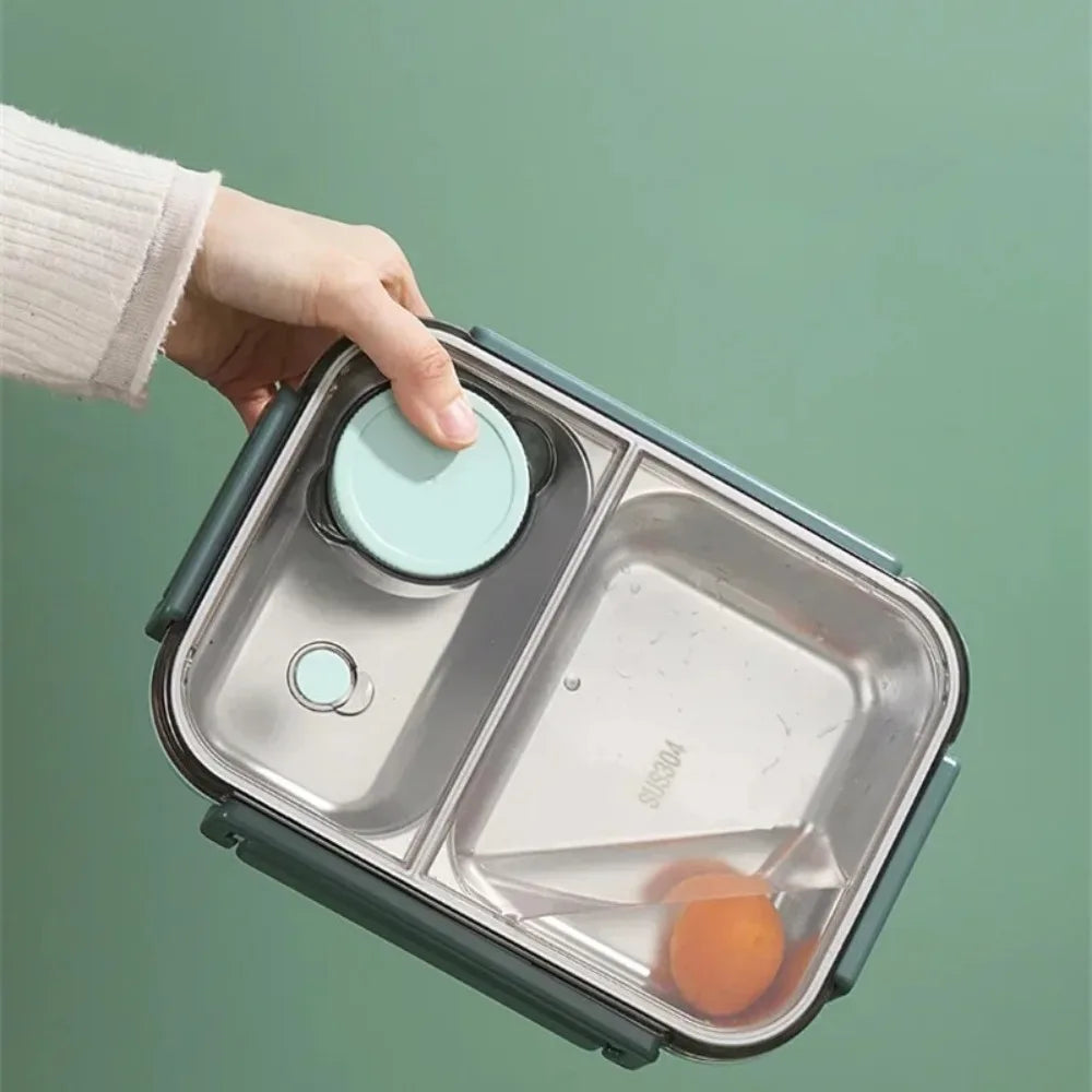 Stainless Steel Insulated Bento Lunch Box – Kids & Adults