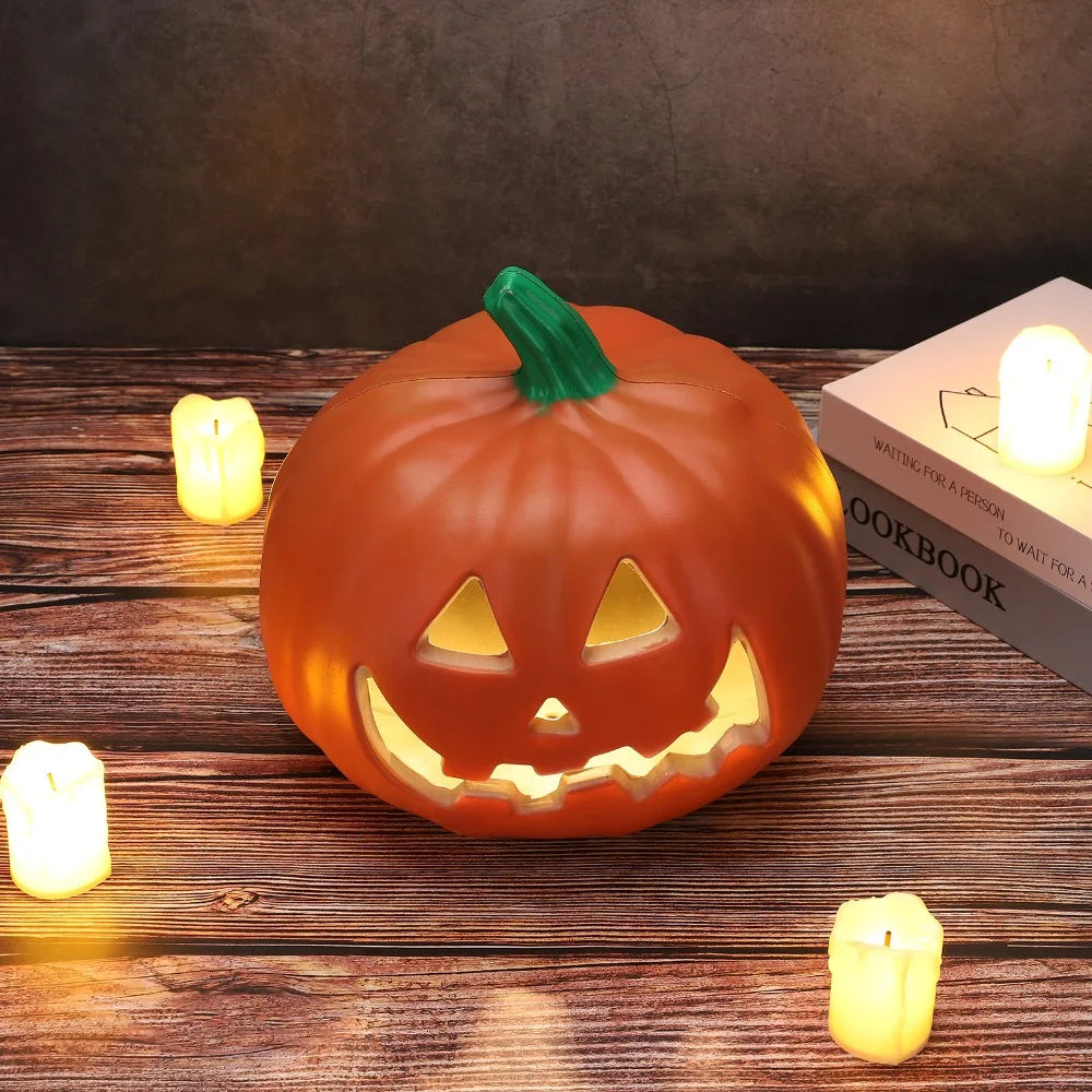 Halloween Pumpkin LED Lantern Lights – Funny Face Decor Halloween Lantern Light Nixie