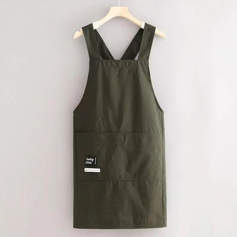 Breathable Cotton Kitchen Apron – Home & Restaurant Use