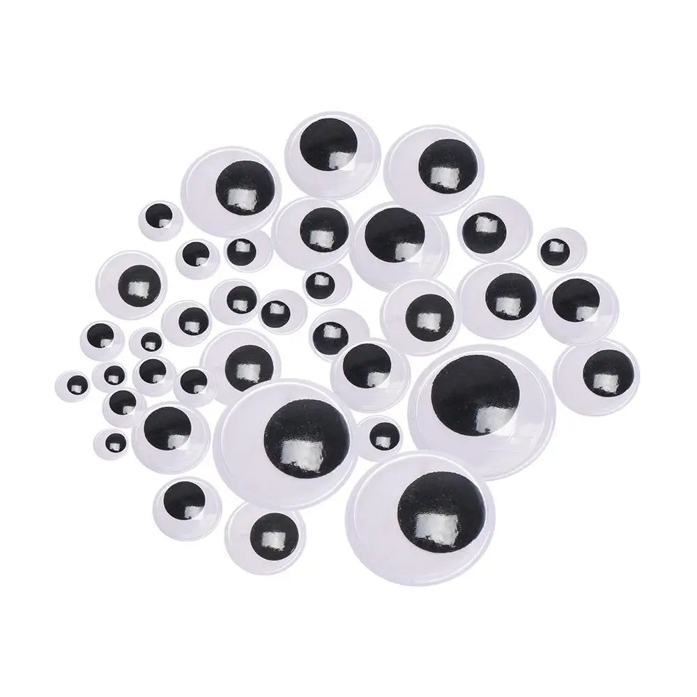 100 Pcs Plastic Doll Eyes – 14 Sizes for DIY Crafts & Plush DIY Craft Eyes Nixie