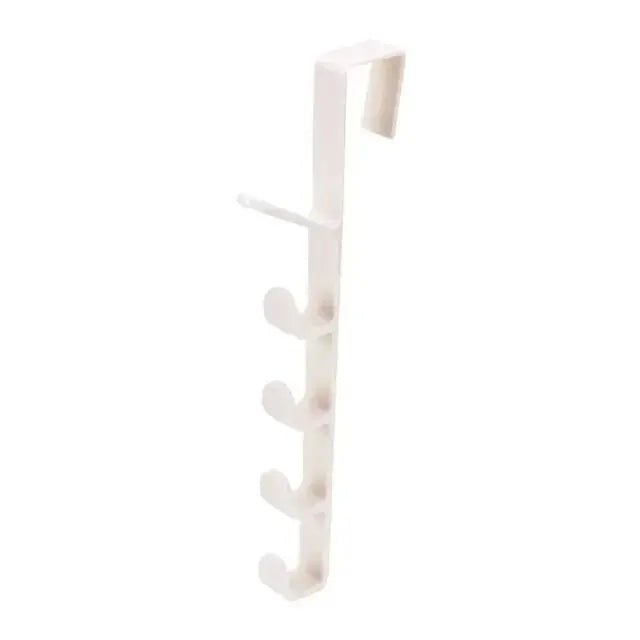 Behind the Door Coat Hook Hanger – 5-Hook Storage Rack