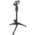 Height Adjustable Desktop Microphone Stand with Mic Clip