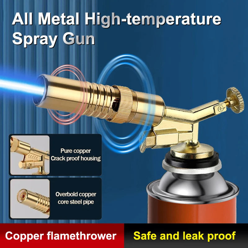 Portable Butane Gas Torch Nozzle for BBQ, Welding & Camping