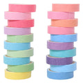 20 Rolls Washi Tape Set – Rainbow Colors for DIY Scrapbooking Decorative Washi Tape Nixie color Style 1