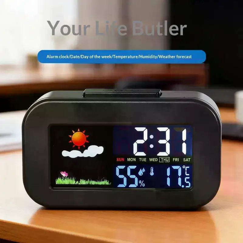 Weather Station Clock – Color Display Temp & Humidity Monitor