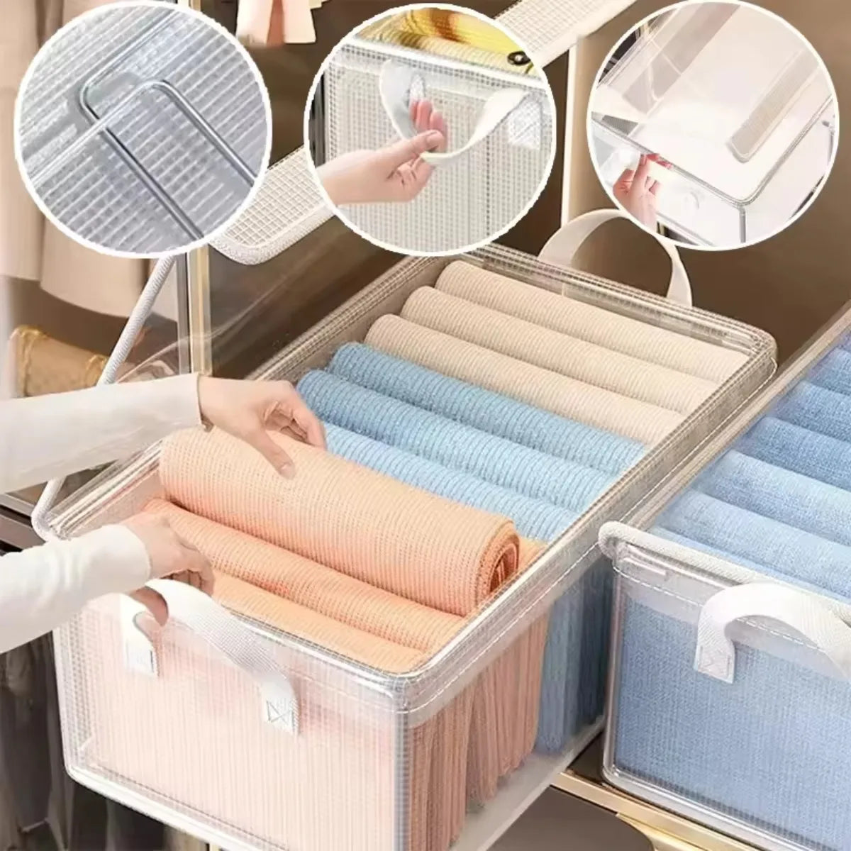 Waterproof PVC Clothes Storage Box with Steel Frame | Nixie