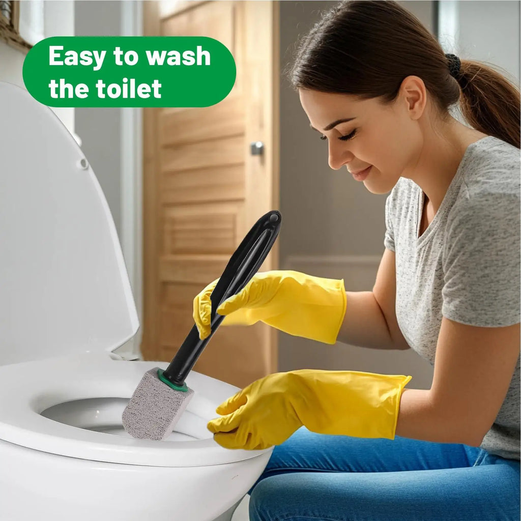 Pumice Stone Toilet Cleaning Wand – Long Handle, 5 Heads Toilet Cleaning Wand Nixie