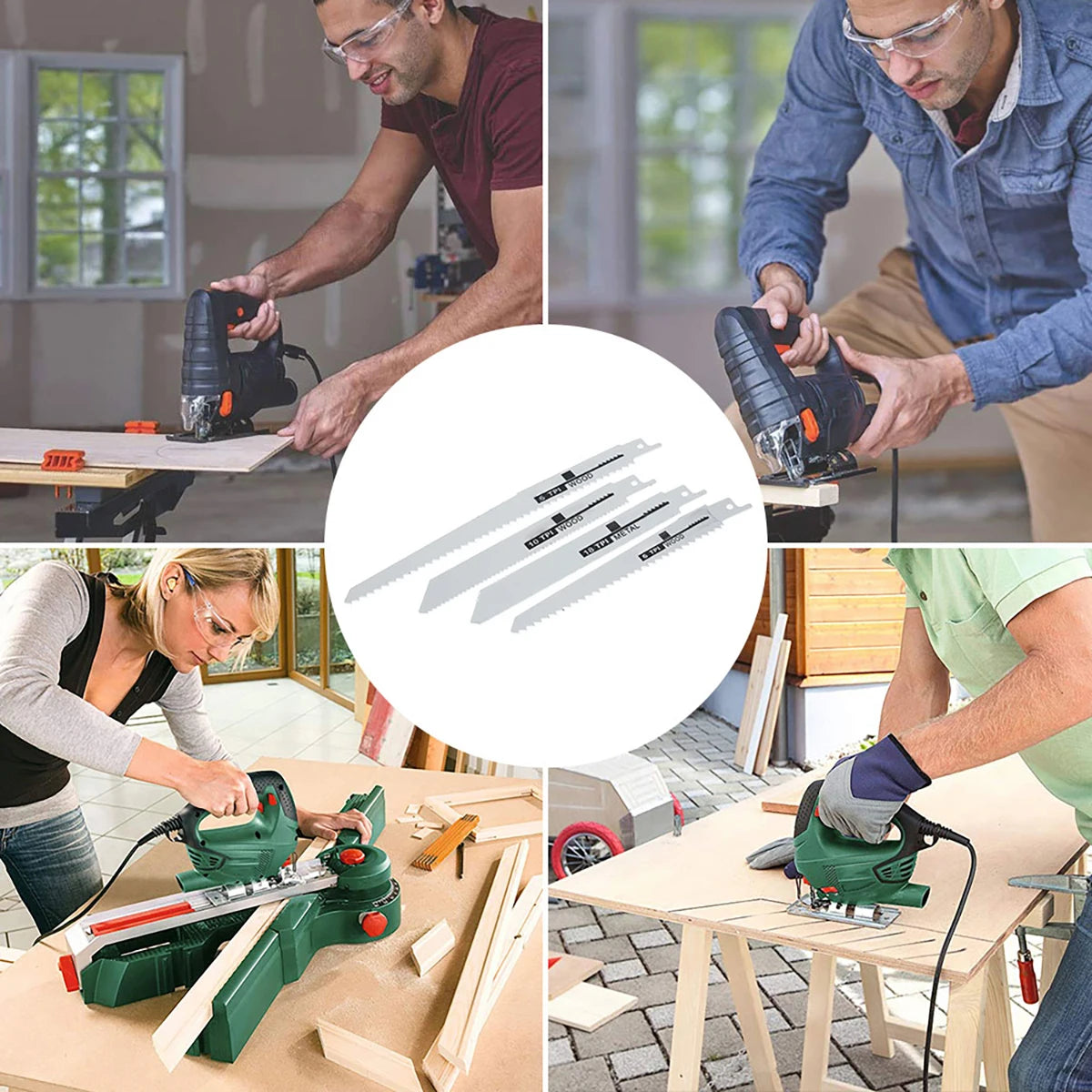 10Pcs Reciprocating Saw Blades – Wood, Metal & Plastic Set Reciprocating Saw Blades Nixie