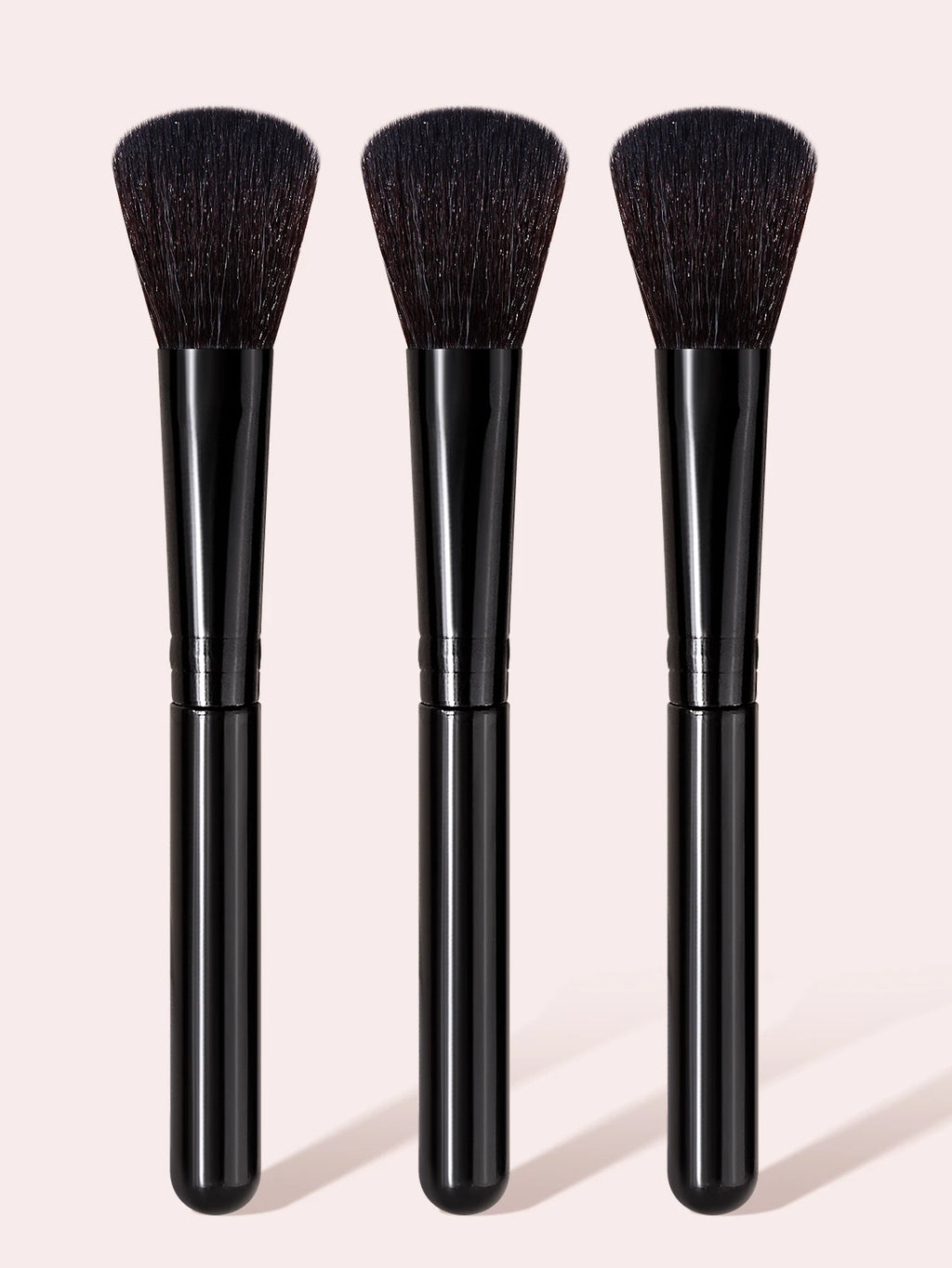 3-Piece Makeup Brush Kit – Powder, Blush & Loose Powder Set Makeup Brush Set Nixie