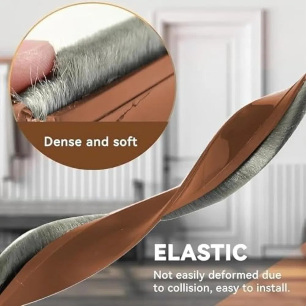 Self-Adhesive Brush Door Draft Stopper Seal Strip – Soundproof Door Draft Stopper Nixie