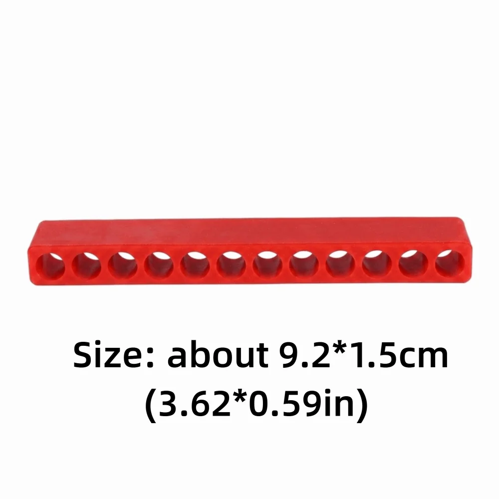 5-Pack 1/4" Screwdriver Bit Holder Strip Organizer – 12 Holes Bit Holder Organizer Nixie