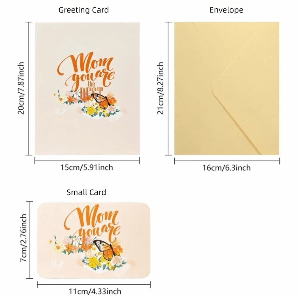 3D Pop-Up Mother's Day Card – Floral Bouquet Handmade Gift Pop-Up Greeting Card Nixie
