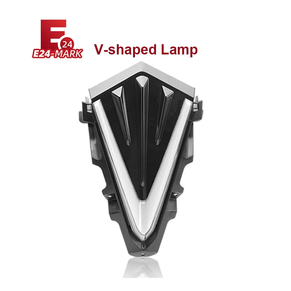 LED DRL & Turn Signal Kit for Yamaha TMAX 530 2015-2016 | E-MARK Motorcycle LED Light Kit Nixie E24 V-shaped Lamp