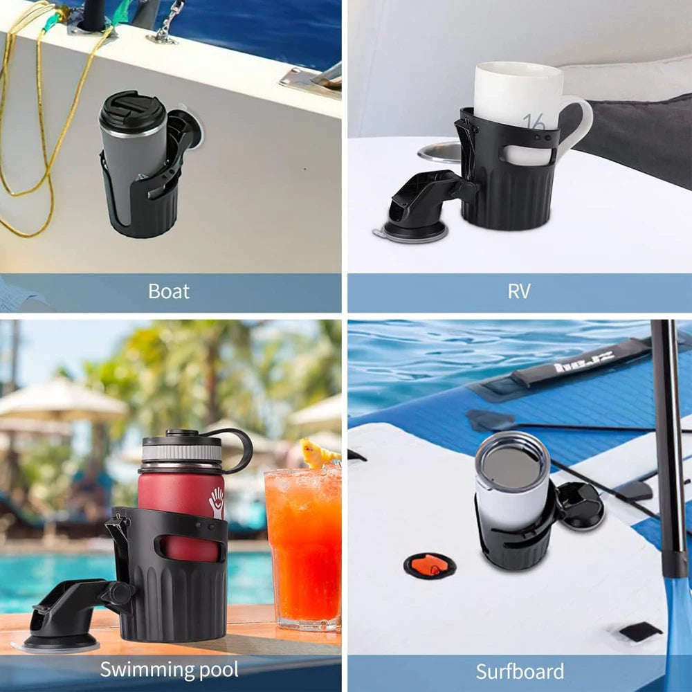 Suction Cup Drink Holder for Boat, Desk & Kayak – Universal Fit