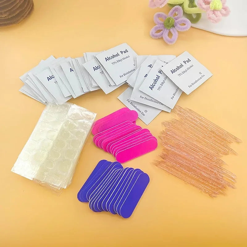 10-Set Disposable Manicure Kits – Nail File, Cuticle Stick & Pads Disposable Manicure Kit Nixie