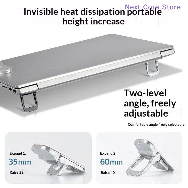 Mini Folding Laptop Stand Invisible Legs – Portable Keyboard Holder Laptop Stand Nixie