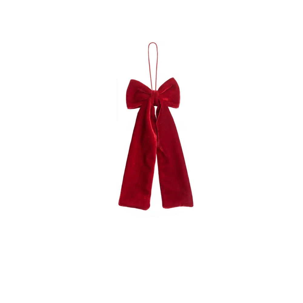 Red Bowknot Christmas Pendant – DIY Hanging Xmas Bow Ornament Christmas Bow Ornament Nixie S 17cm