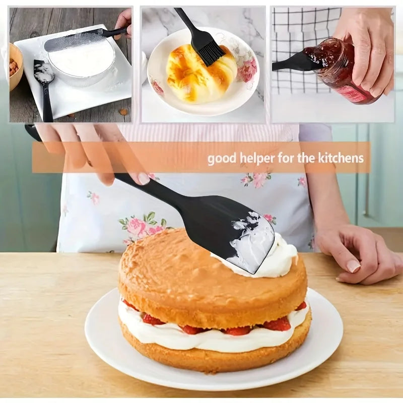 6-Piece Food Grade Silicone Spatula Set – Heat Resistant Silicone Spatula Set Nixie