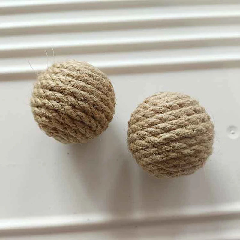 5PCS Interactive Sisal Ball Cat Toys with Sound – Indoor Cats Cat Toy Set Nixie