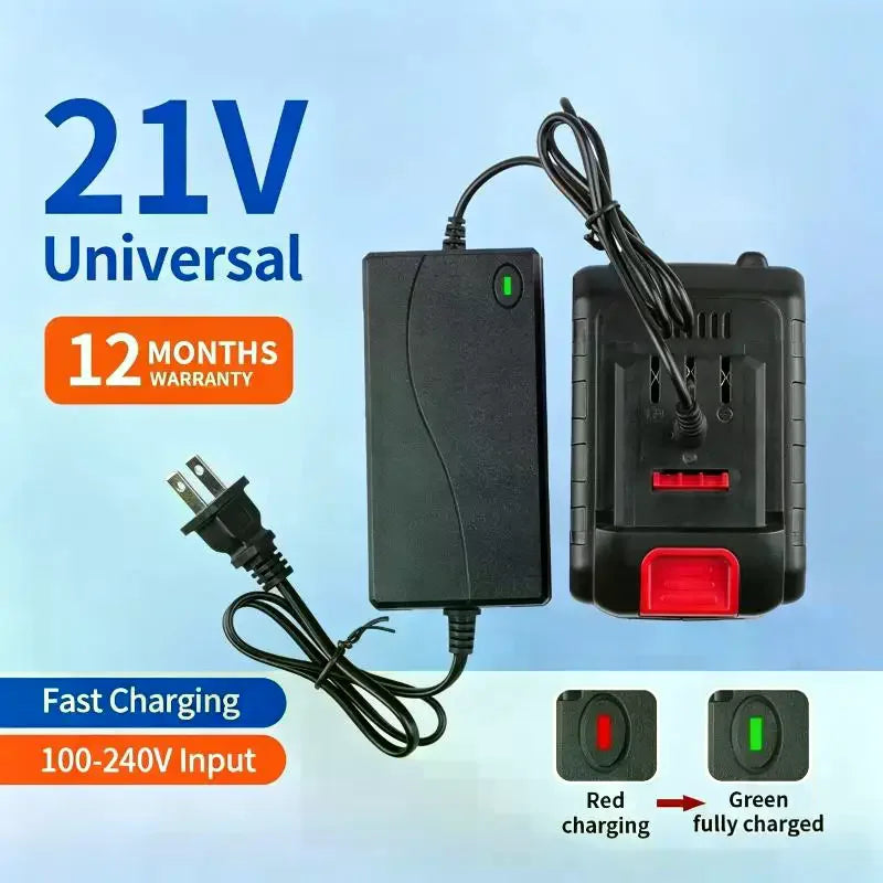 21V Smart Fast Charger for Cordless Drill & Power Tool Batteries Power Tool Charger Nixie