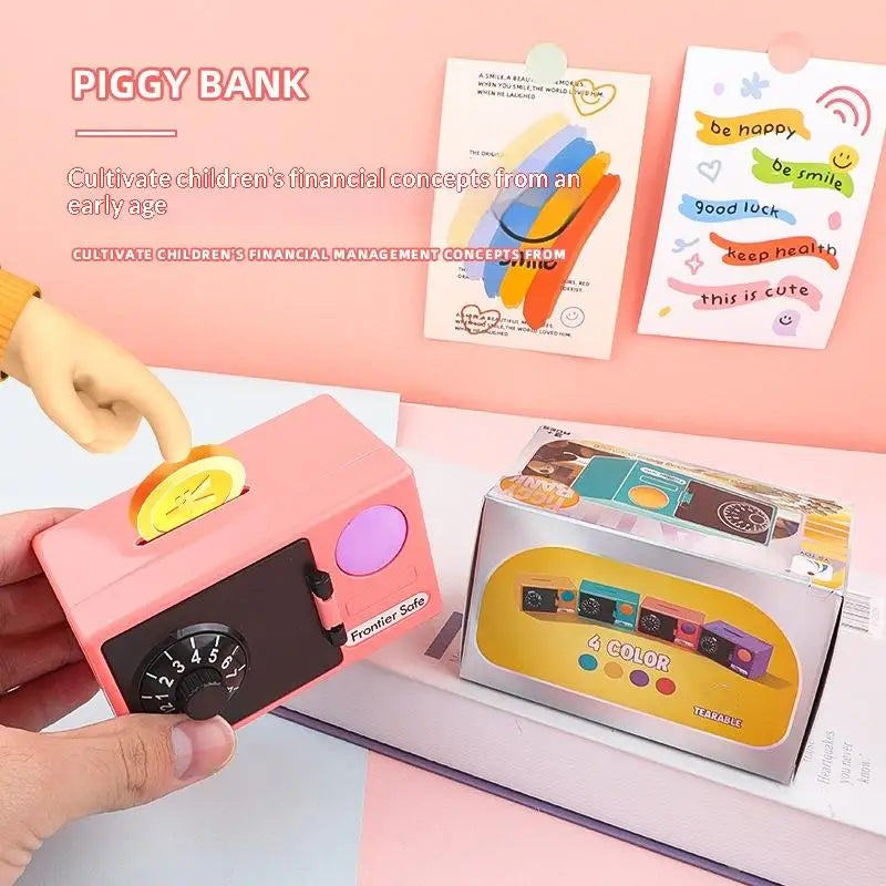 Mini ATM Piggy Bank for Kids – Password Money Saving Box Kids Piggy Bank Nixie