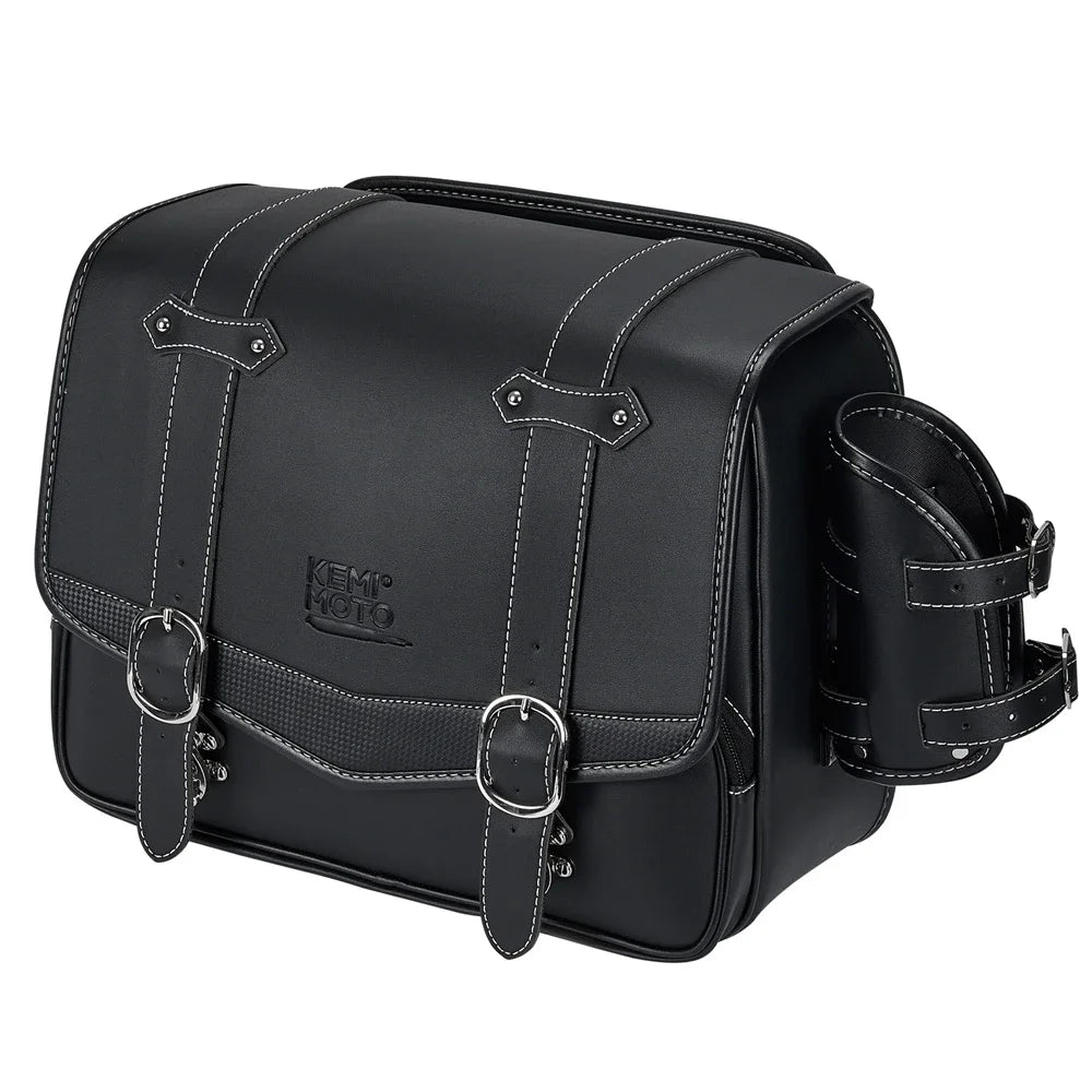 KEMIMOTO 20L Waterproof PU Leather Motorcycle Saddlebags Motorcycle Saddlebags Nixie 20L Side Bag