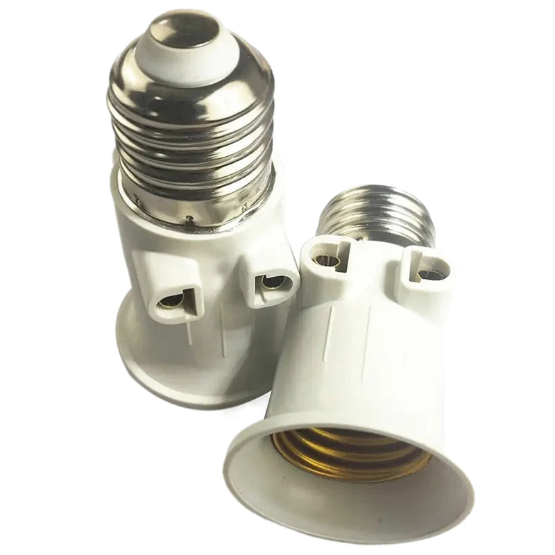 E27 Bulb Adapter Socket Converter to EU Plug – Lamp Holder Lamp Socket Adapter Nixie