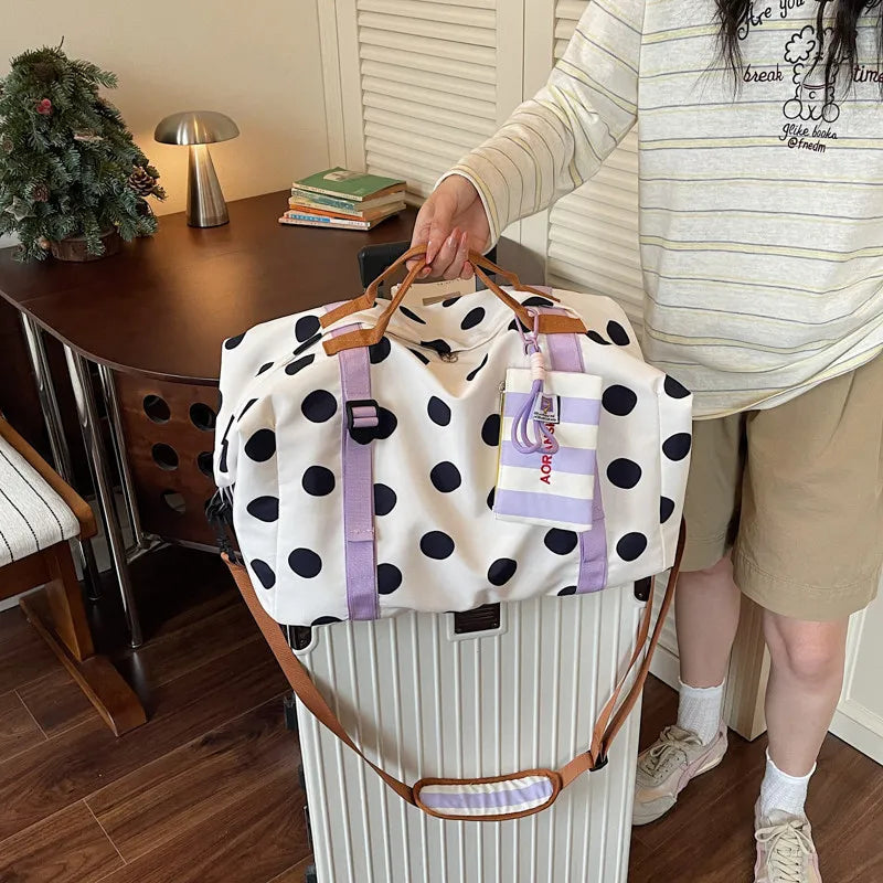 Nixie 3-in-1 Foldable Travel Bag – Gym & Backpack Travel Backpack Bag Nixie White