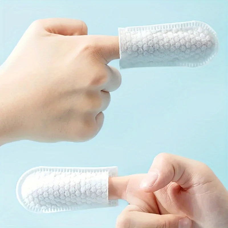 50/100 Disposable Pet Finger Toothbrushes – Dogs & Cats Pet Finger Toothbrush Nixie