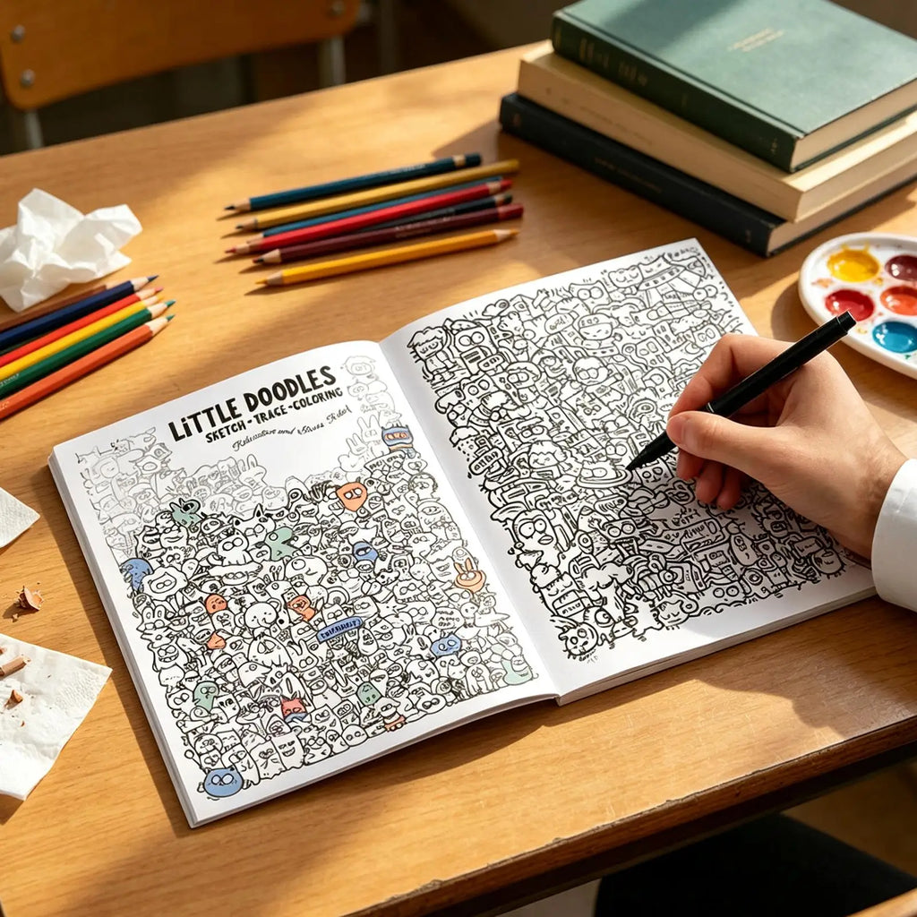 Adult Doodle Coloring Book – Creative Graffiti Art Pages Adult Coloring Book Nixie