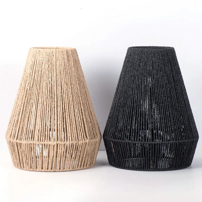 Handwoven Rattan Pendant Light Shade | Farmhouse Basket Lamp Pendant Lamp Shade Nixie