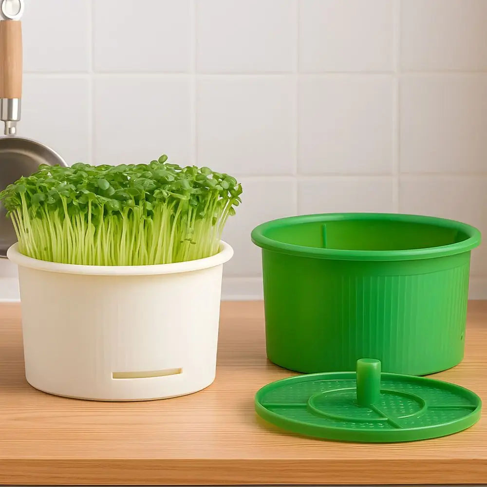 Stackable Bean Sprout Nursery Pots – Hydroponic Growing Kit