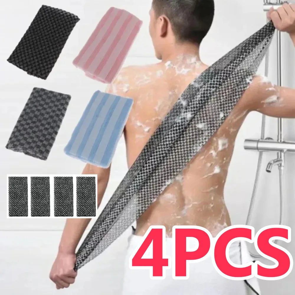 Japanese Nylon Exfoliating Back Scrub Towel | Bath Washcloth Exfoliating Bath Towel Nixie