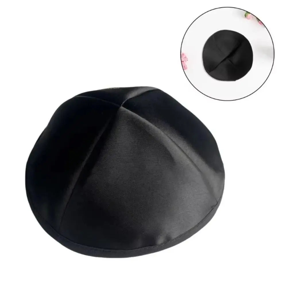 Satin Kippah Yarmulke – Lightweight Round Dome Head Cover Religious Head Cover Nixie