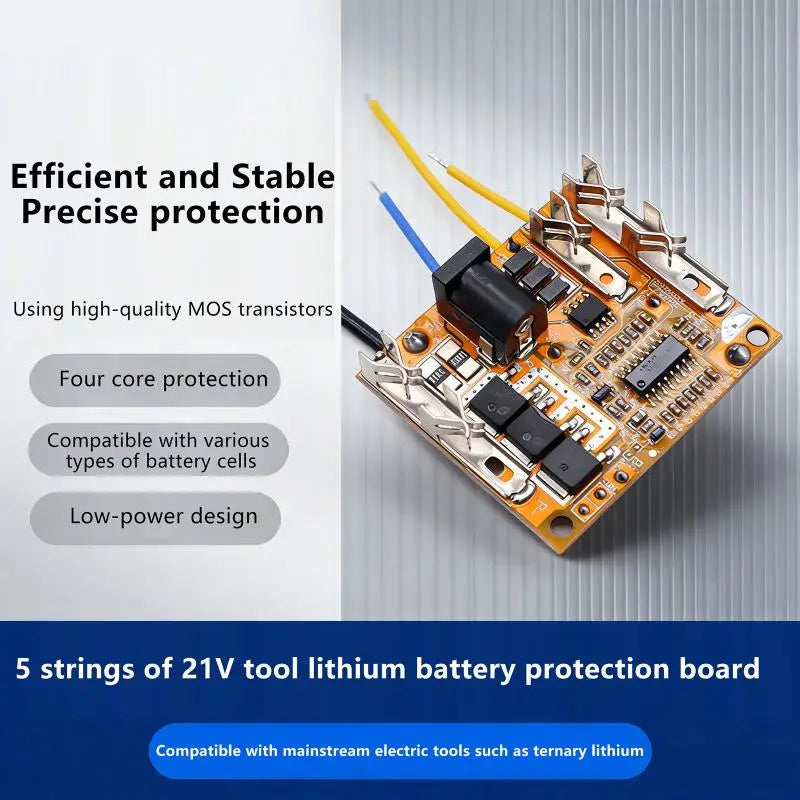 3S 50A 21V Lithium BMS Board MT5S for Power Tools & E-Bikes Battery BMS Board Nixie Default Title