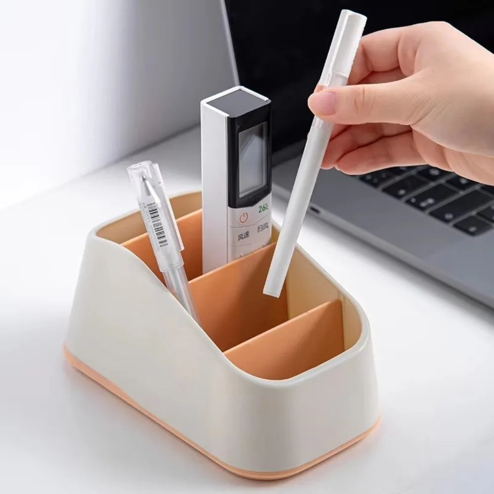 4-Slot Remote Control Holder & Desk Organizer | Non-Slip Base Desk Organizer Nixie