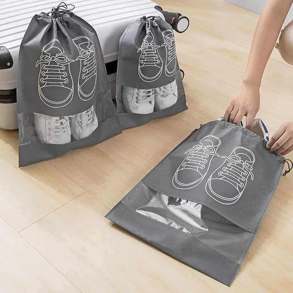 10PCS Non-Woven Drawstring Shoe Bags – Travel & Storage Shoe Storage Bags Nixie