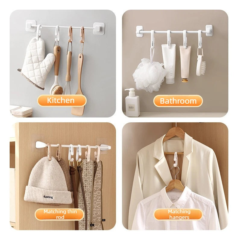 10PCS Plastic Hanging Clamp Hooks – Home Organizer Clips Hanging Organizer Clips Nixie